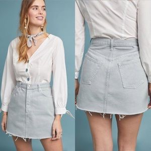 Boyish High Rise Jean Skirt